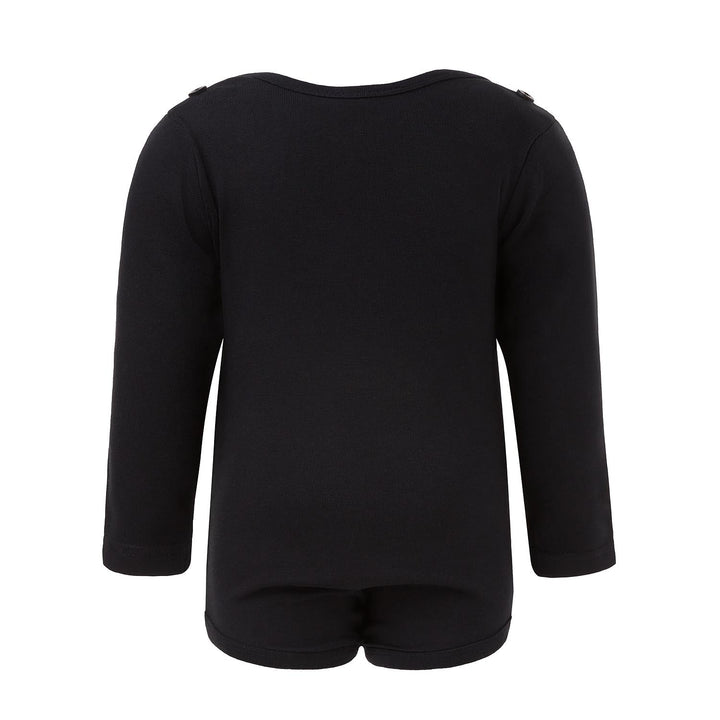 Black Onesie with Green Elements