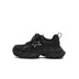 Women's Black Retro Platform Sneakers – Star Detail
